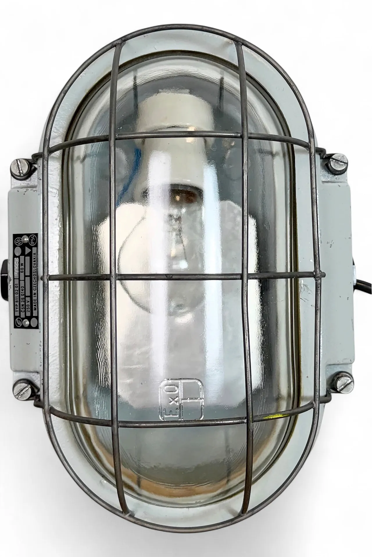 Industrial Cast Aluminium Wall Light with Clear Glass from Elektrosvit 16
