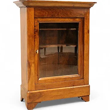 Vetrina pensile Luigi Filippo in noce '800