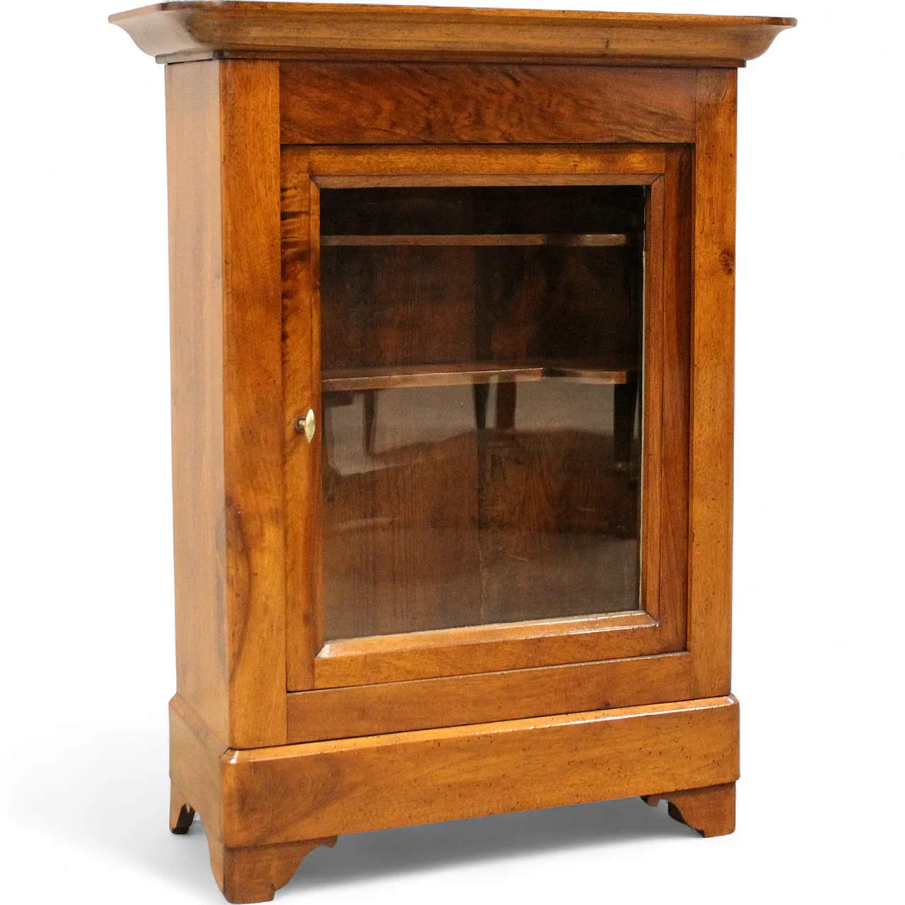 Vetrina pensile Luigi Filippo in noce '800 12