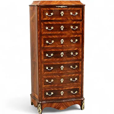Secretaire Napoleone III intarsiato '800