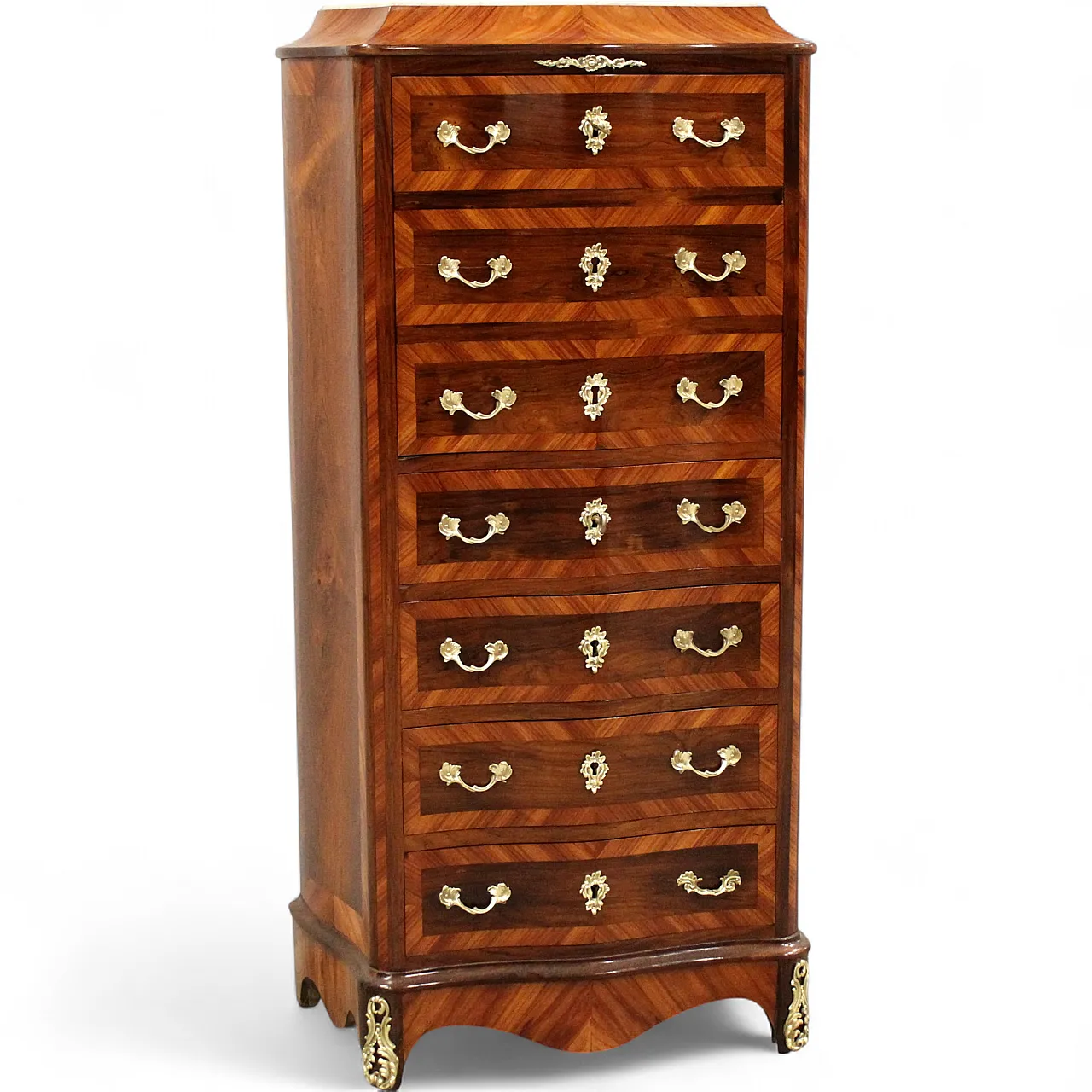 Secretaire Napoleone III intarsiato '800 17