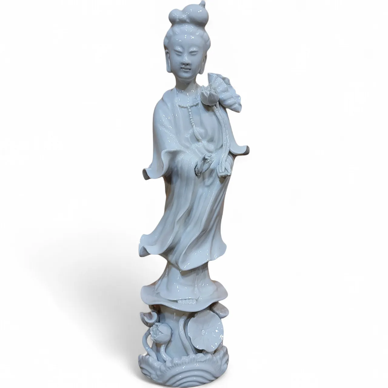Guanyin - Statuina in porcellana bianca, Cina, del XX secolo 9