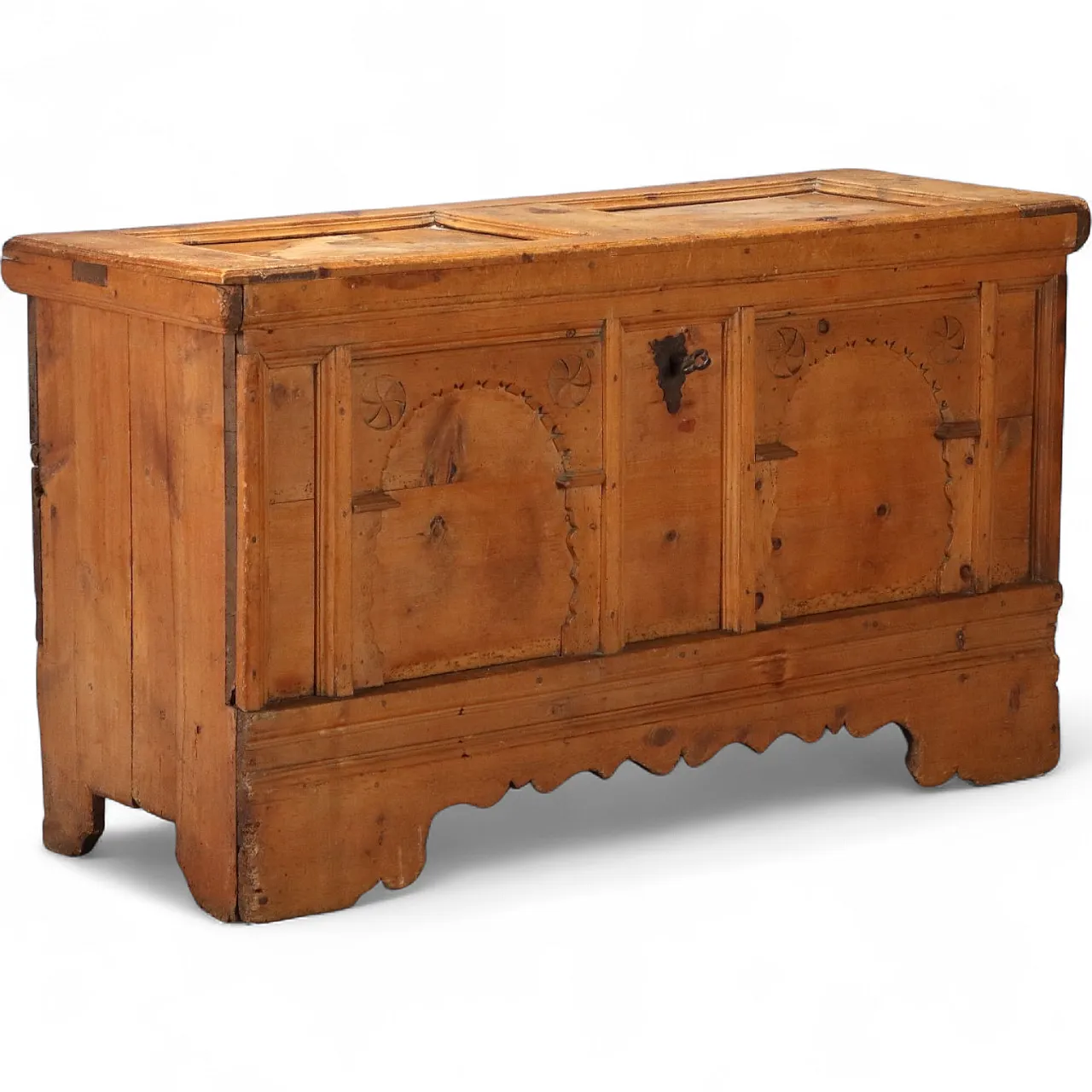 Cassapanca in abete e ferro, fine '700 11