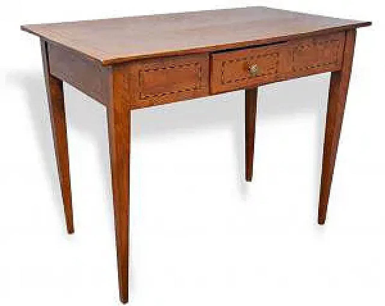 Cherry wood center writing desk, 19th century 3