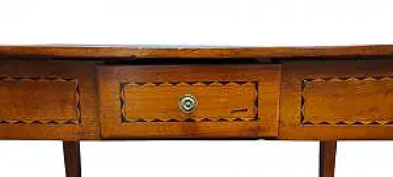 Cherry wood center writing desk, 19th century 6