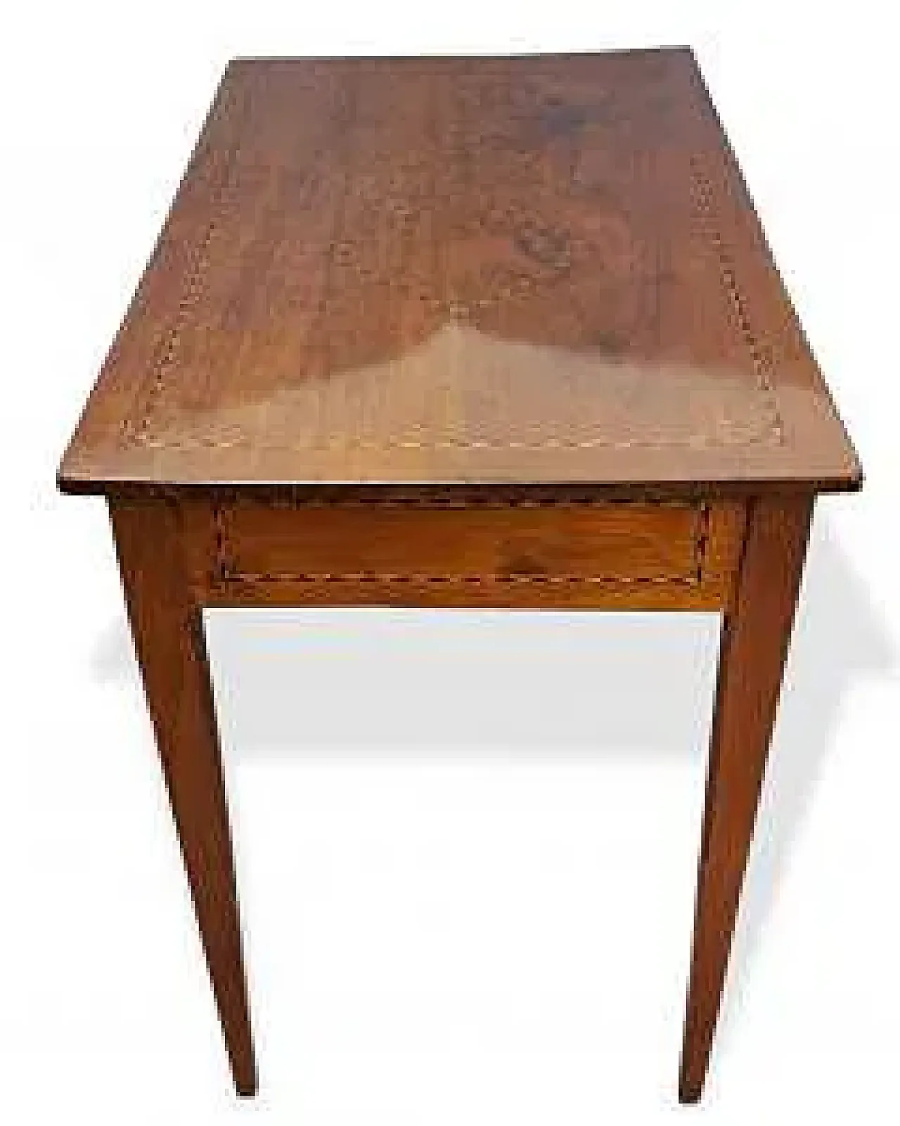 Cherry wood center writing desk, 19th century 7