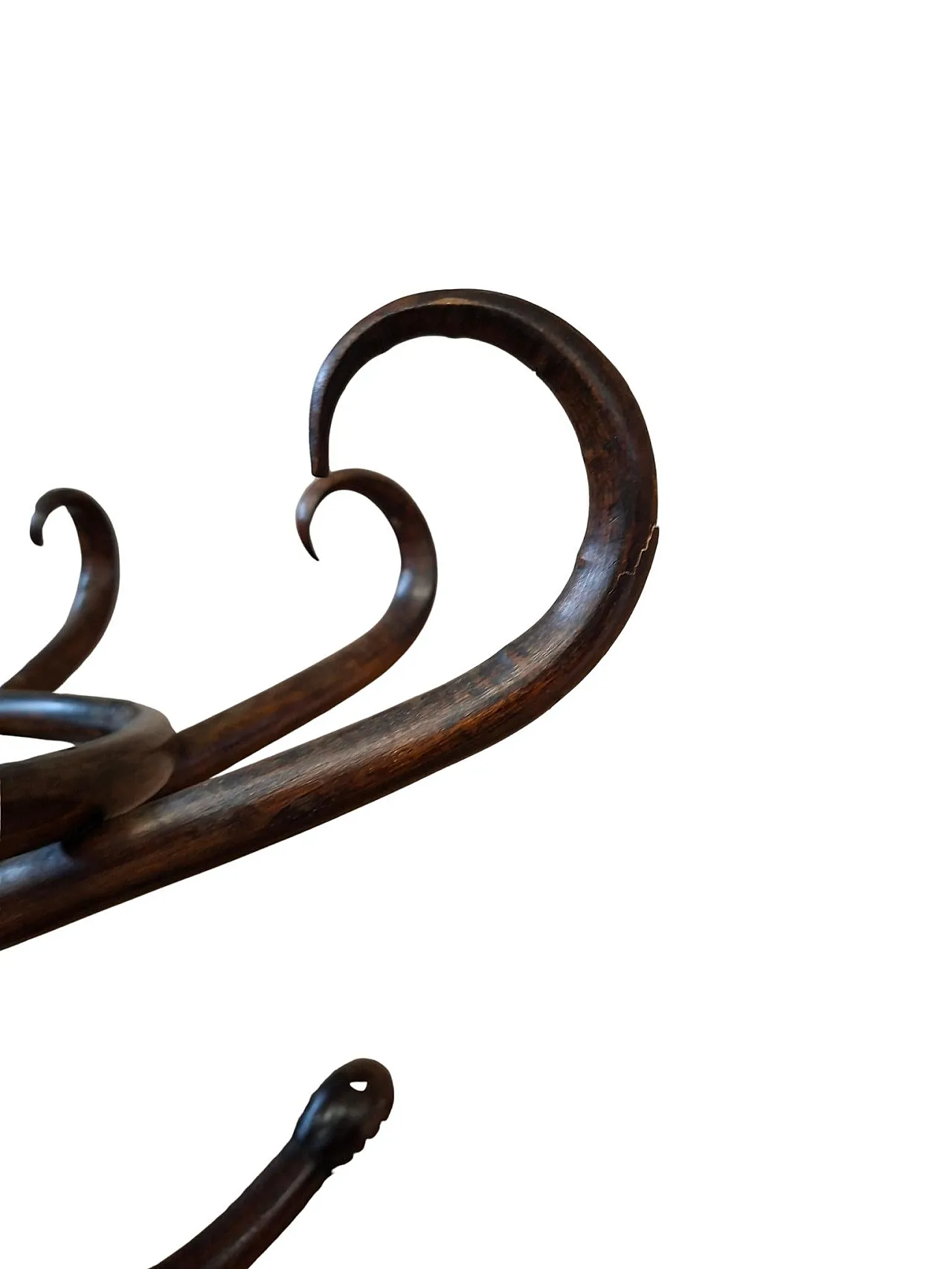 Thonet style column coat rack, 1960s 11