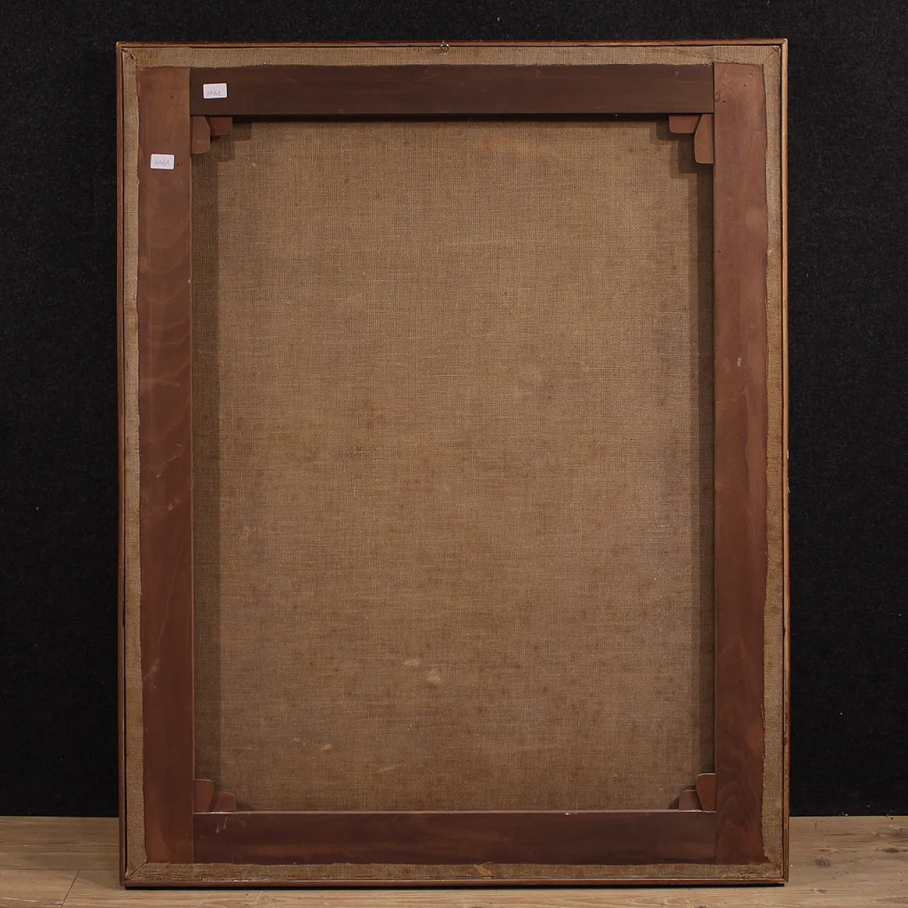 Italian painting of adoration of friars with cherubs, 17th century 10