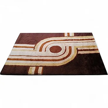 Museum-grade Avant-Garde wool rug, 1970s