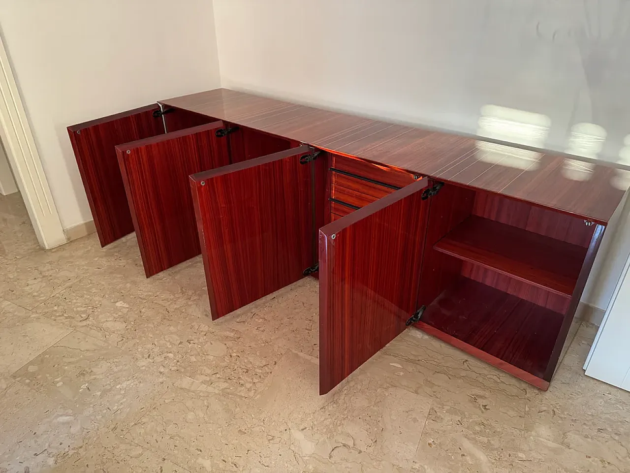Rosewood sideboard, 1970s 3