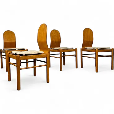 4 Scandinavian Mid-Century dining chairs, 1970s