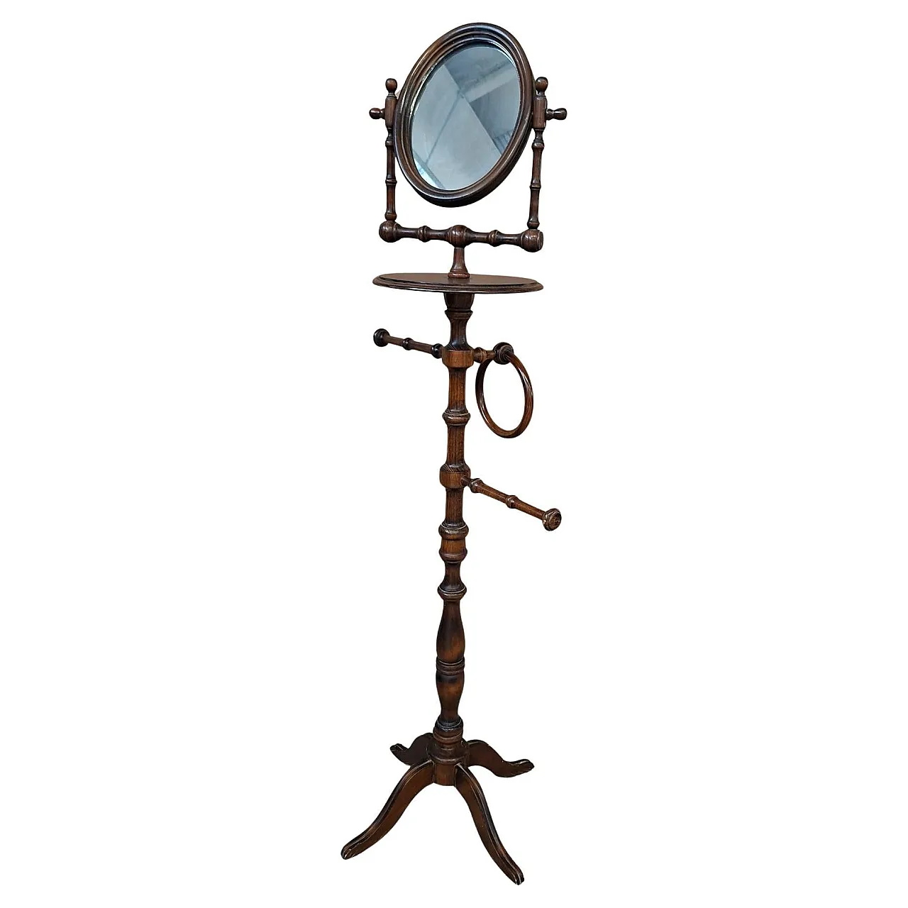 Piantana da bagno in faggio, anni '80 1