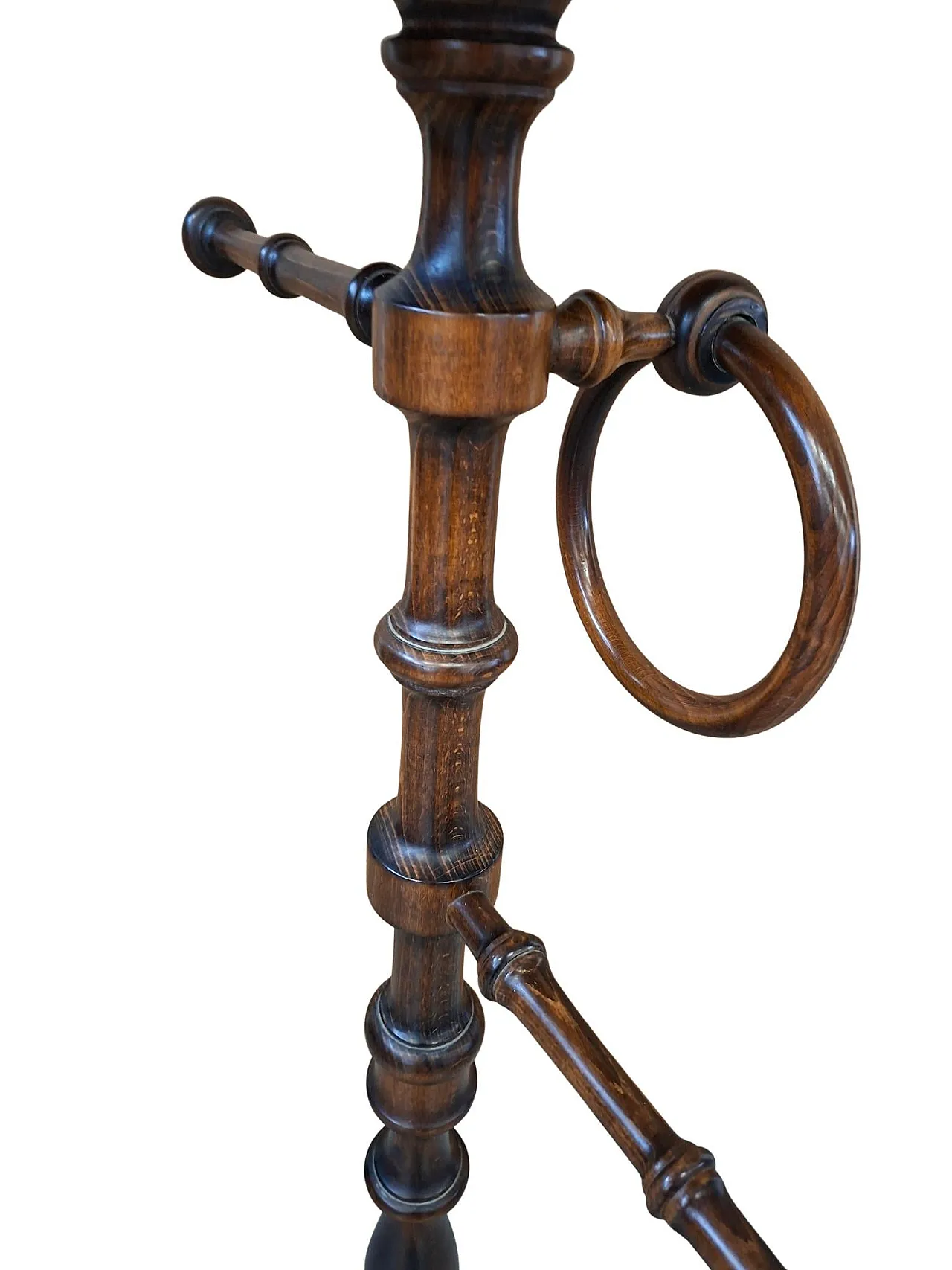 Piantana da bagno in faggio, anni '80 4