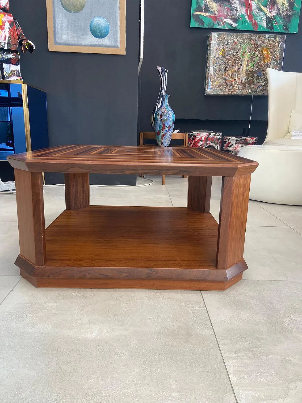 Tavolino Mosaico di Luciano Frigerio per Frigerio di Desio, anni '90 9