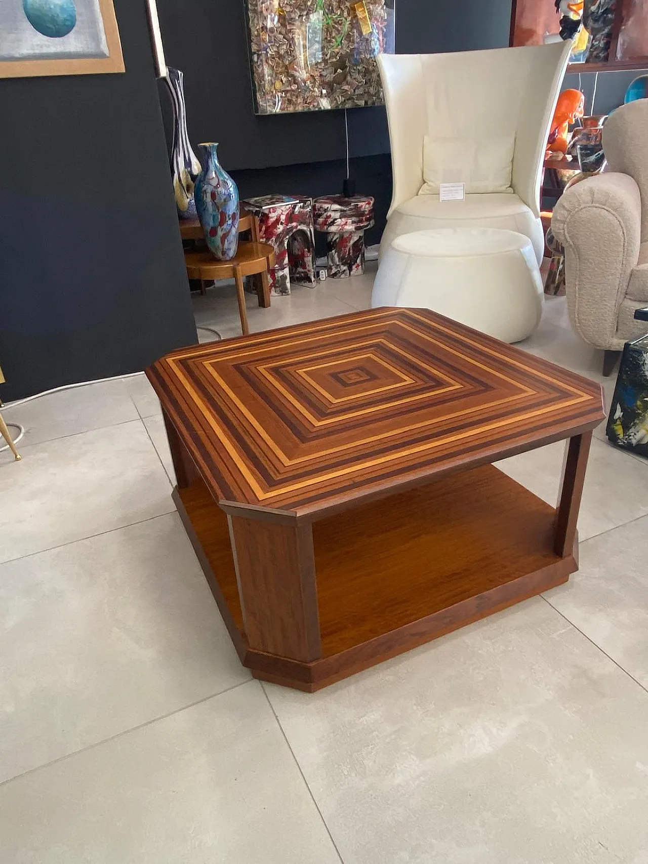 Tavolino Mosaico di Luciano Frigerio per Frigerio di Desio, anni '90 13