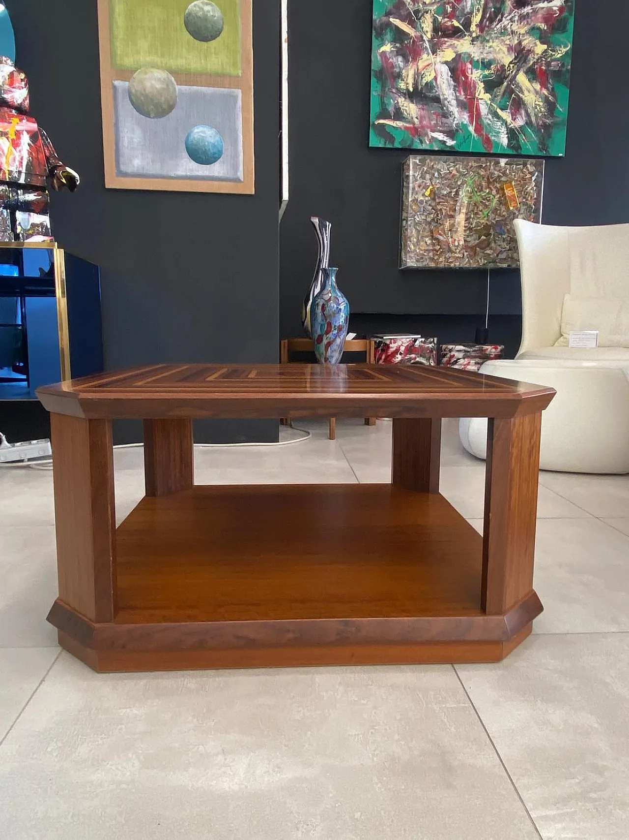 Tavolino Mosaico di Luciano Frigerio per Frigerio di Desio, anni '90 15