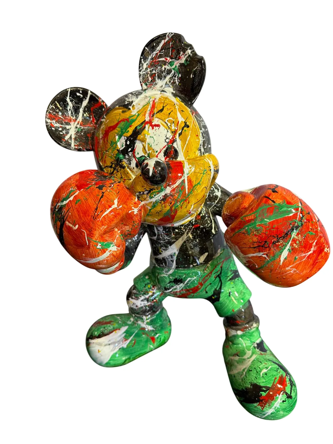 Topolino Boxe di Silvio Formichetti in resina, anni 2000 1