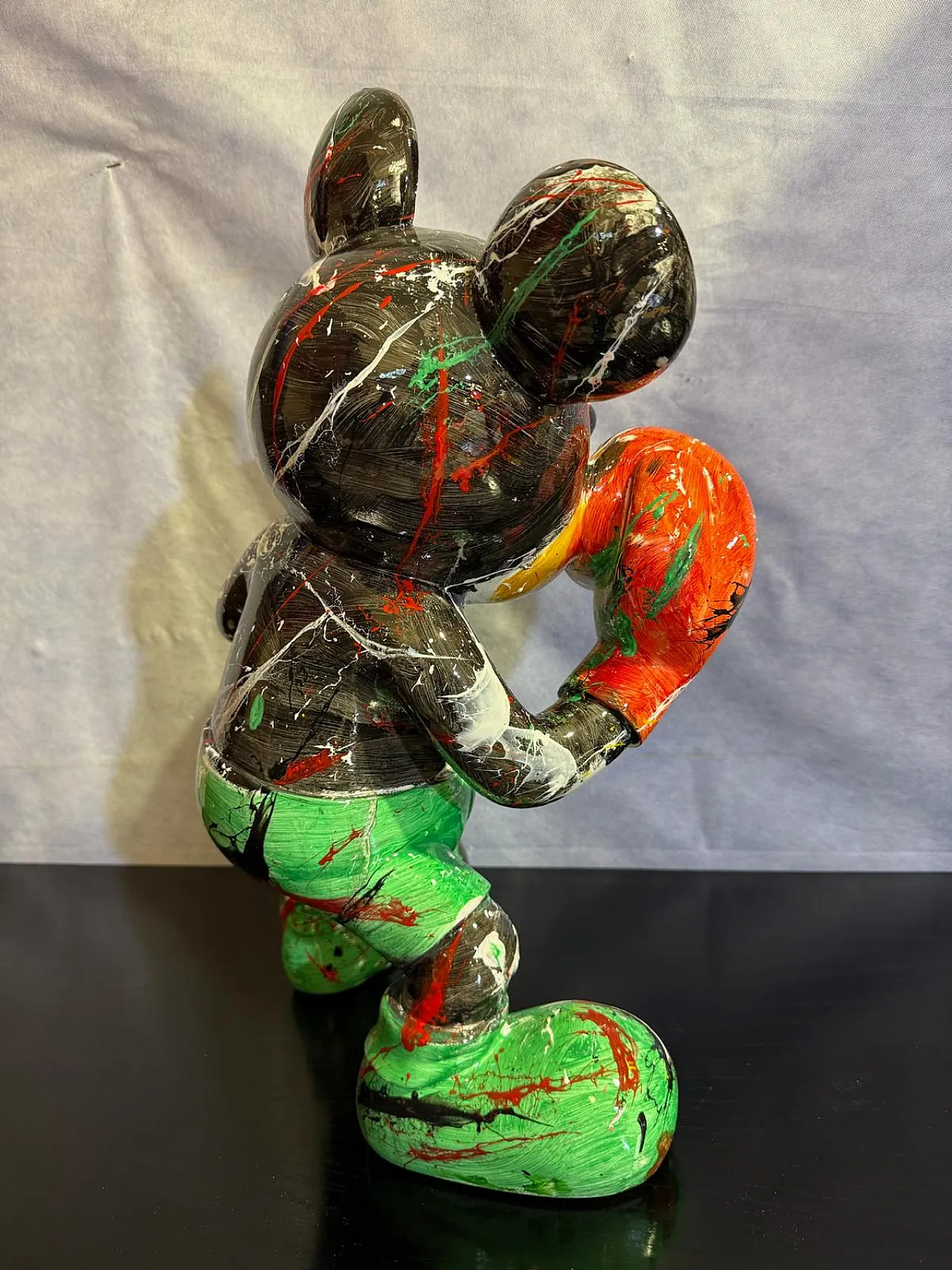 Topolino Boxe di Silvio Formichetti in resina, anni 2000 5