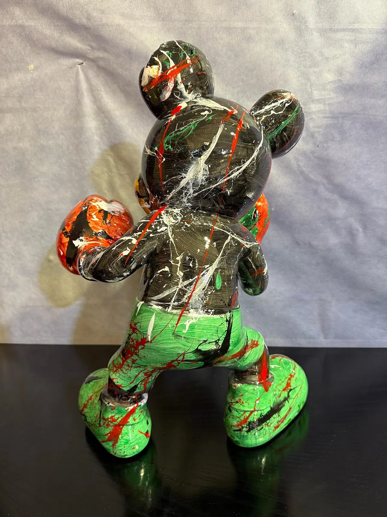 Topolino Boxe di Silvio Formichetti in resina, anni 2000 6