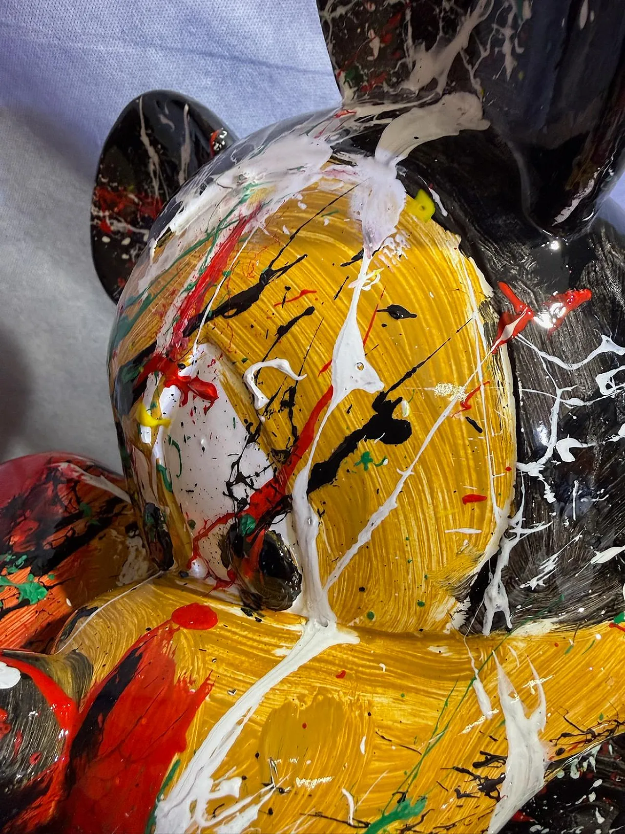 Topolino Boxe di Silvio Formichetti in resina, anni 2000 10