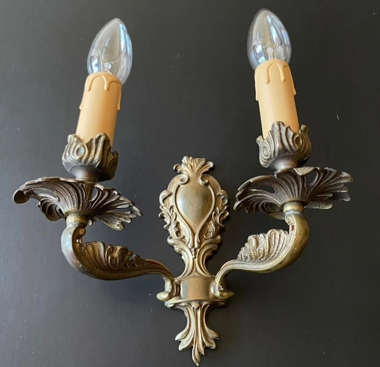 Pair of wall lights, 20th century 4