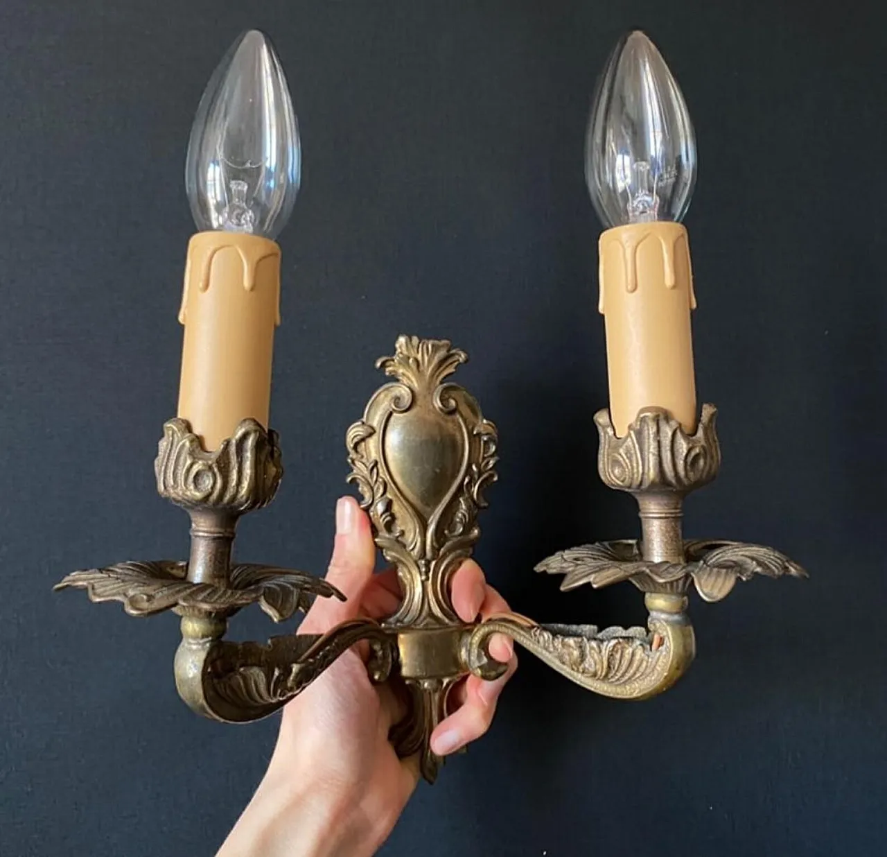 Pair of wall lights, 20th century 6