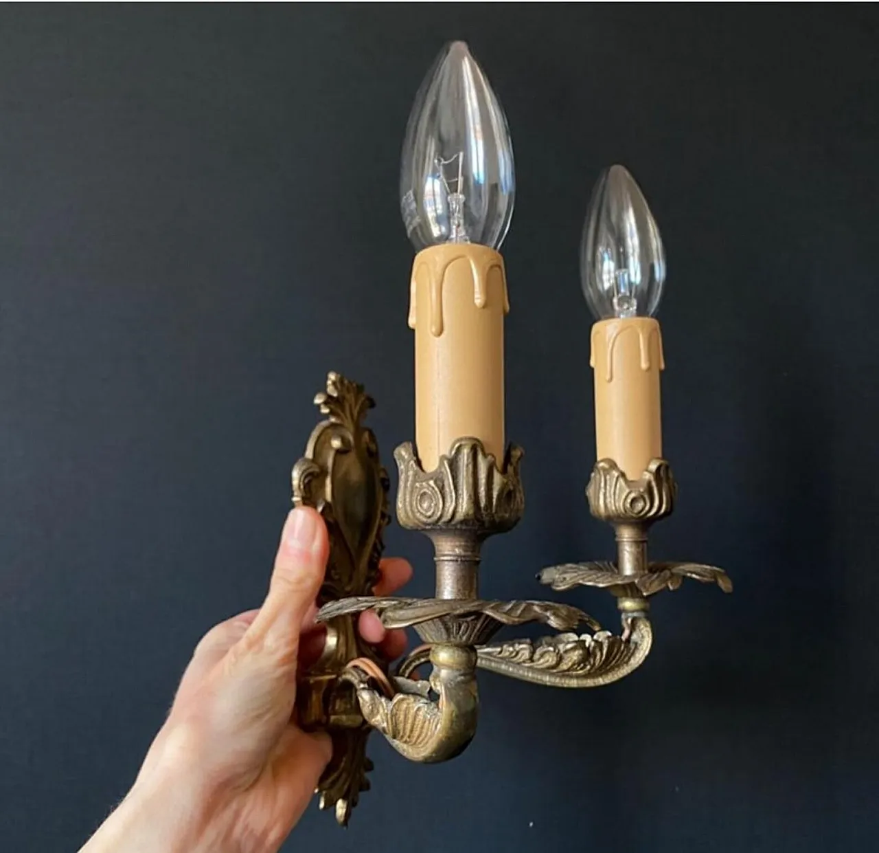 Pair of wall lights, 20th century 7