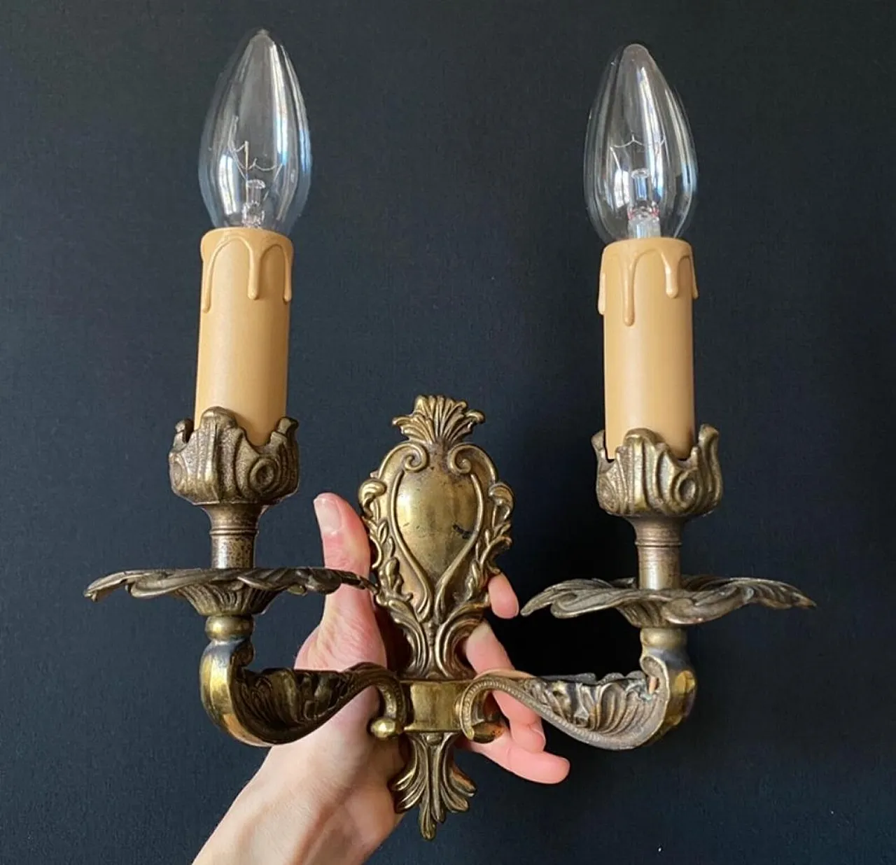Pair of wall lights, 20th century 8