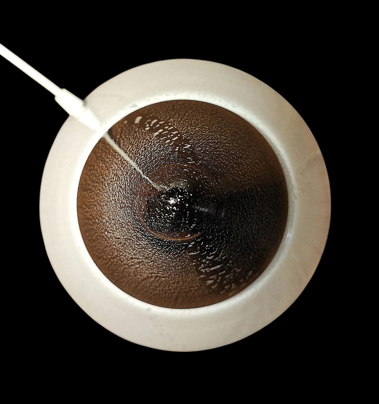 Murano cone table lamp with silver leaf, 70s 7