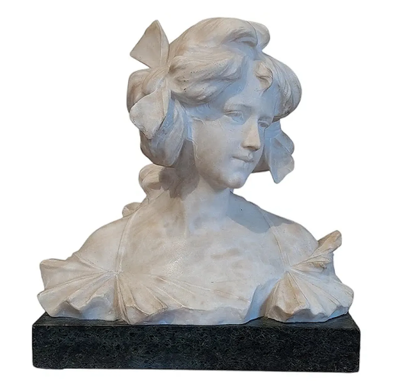 Bust of a Young Girl by A. Frilli, 19th century 1