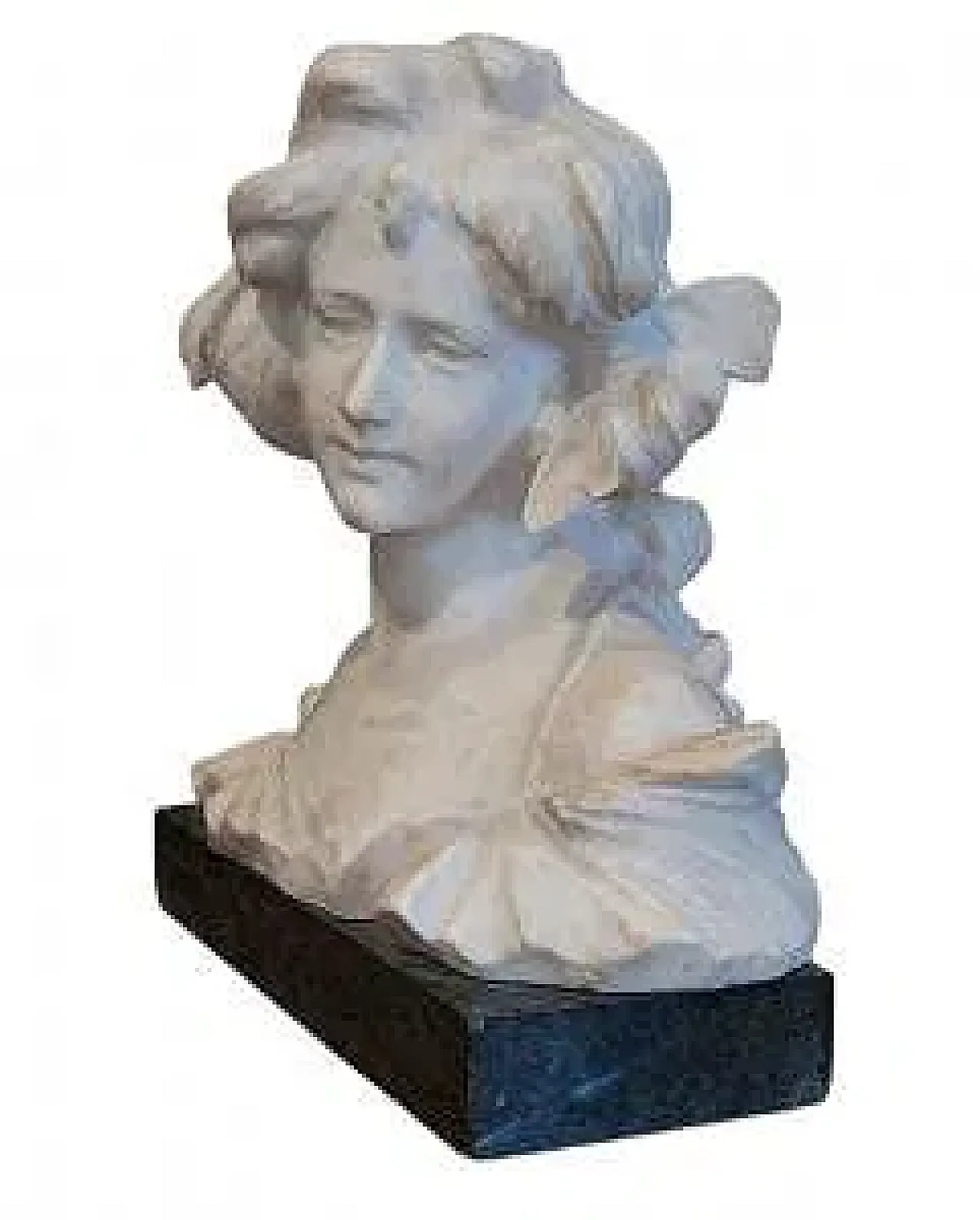 Bust of a Young Girl by A. Frilli, 19th century 2