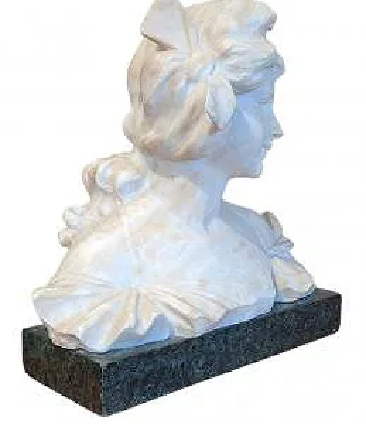 Bust of a Young Girl by A. Frilli, 19th century 4