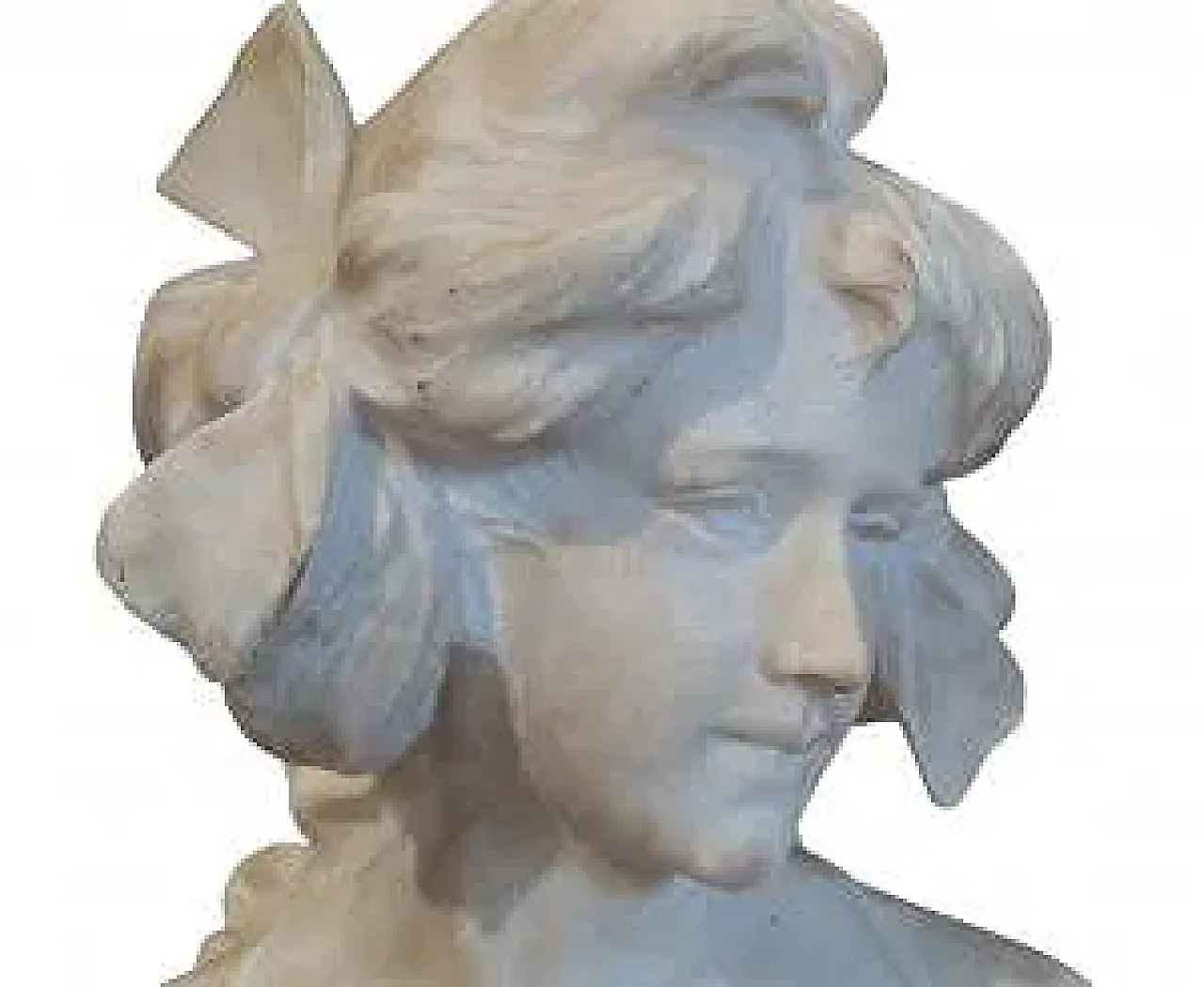 Bust of a Young Girl by A. Frilli, 19th century 5