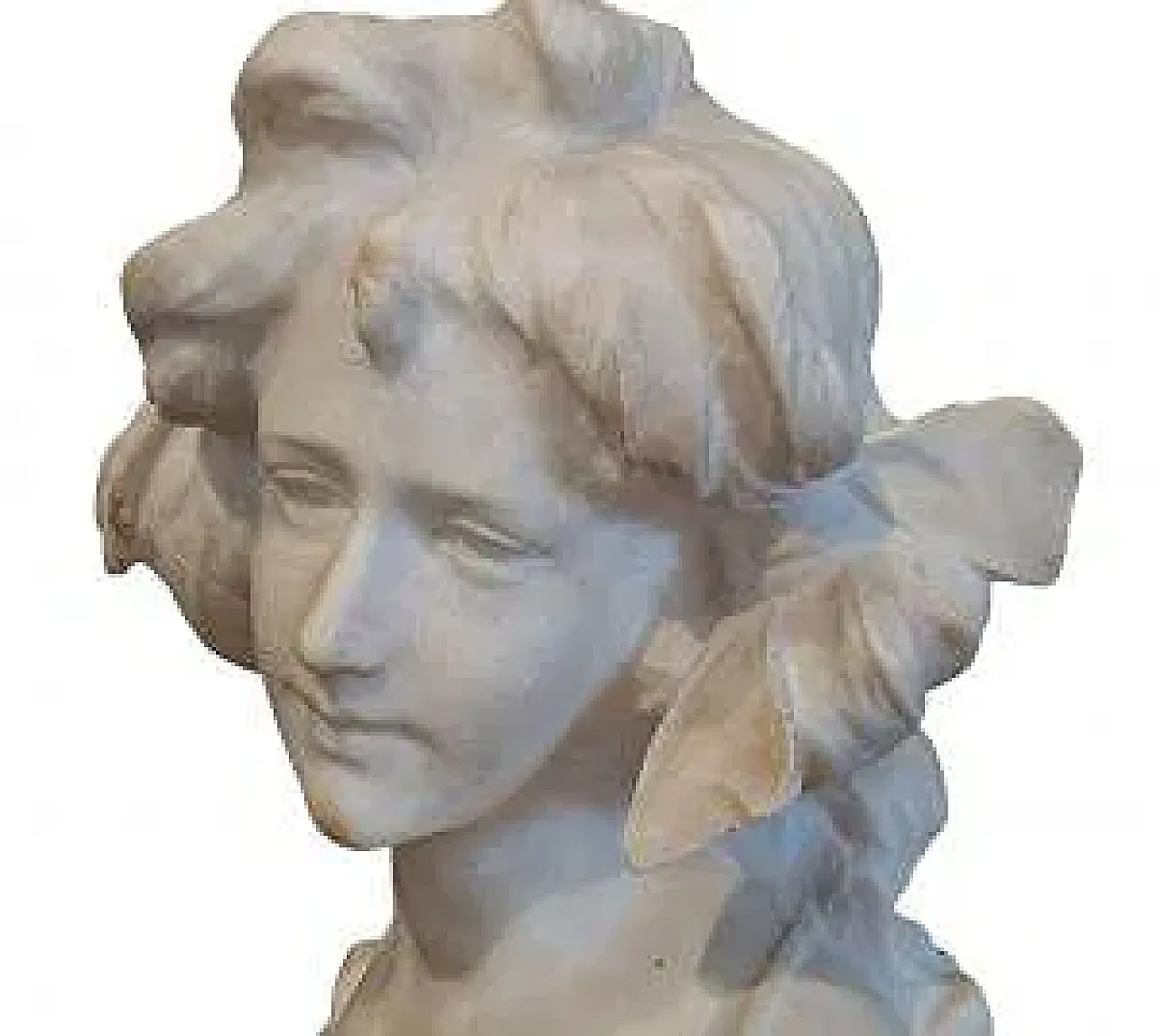 Bust of a Young Girl by A. Frilli, 19th century 6