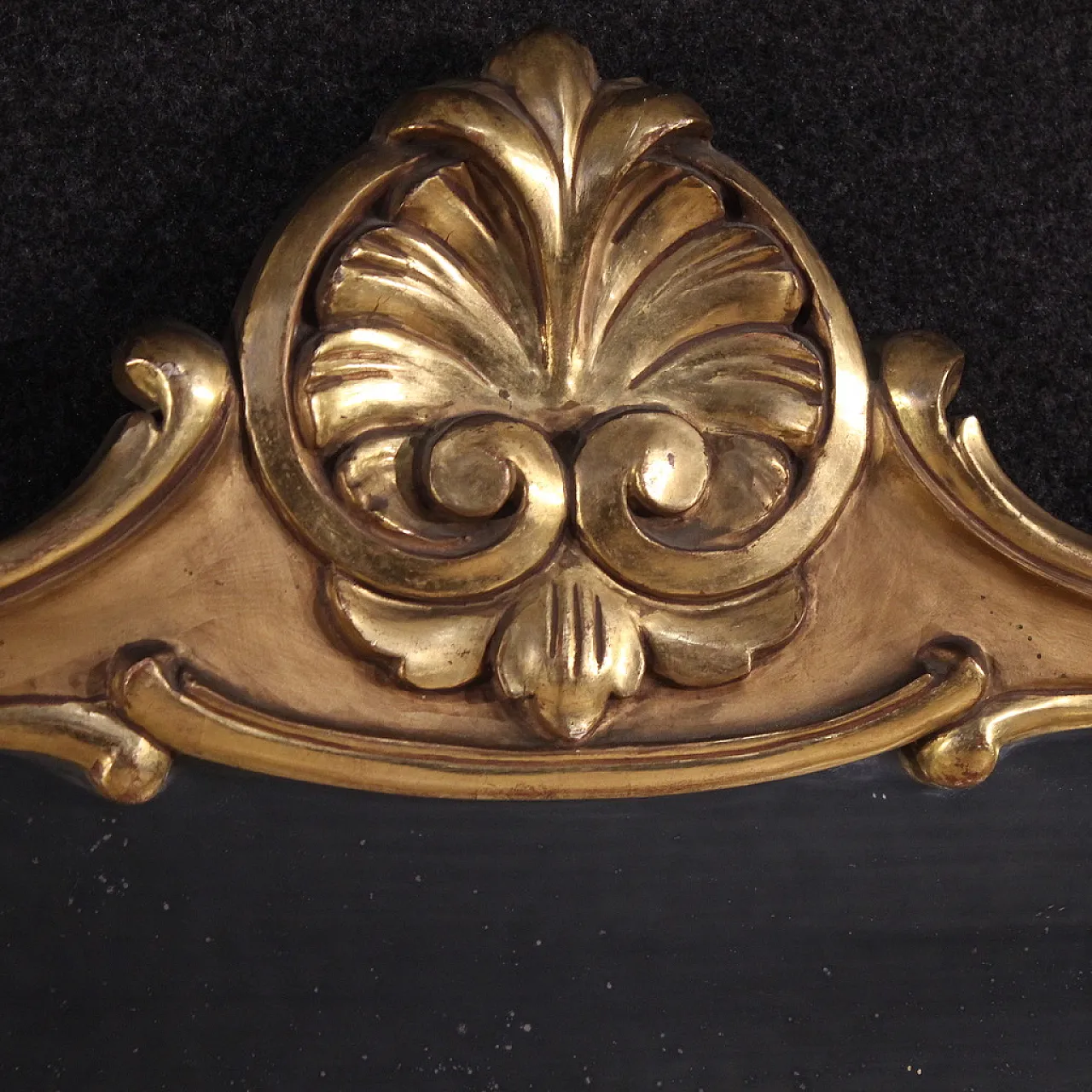 Specchiera italiana dipinta e dorata, '900 4