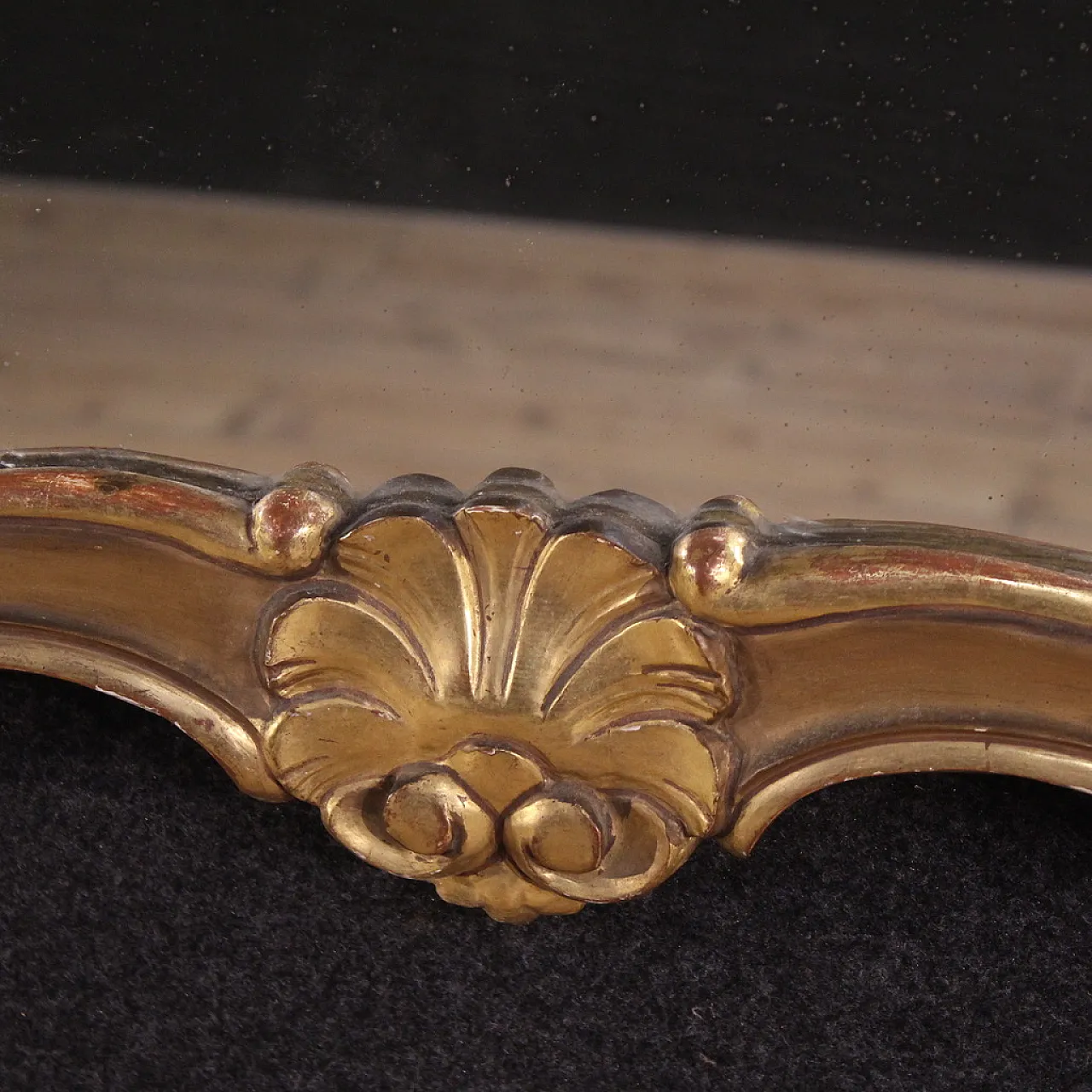 Specchiera italiana dipinta e dorata, '900 9