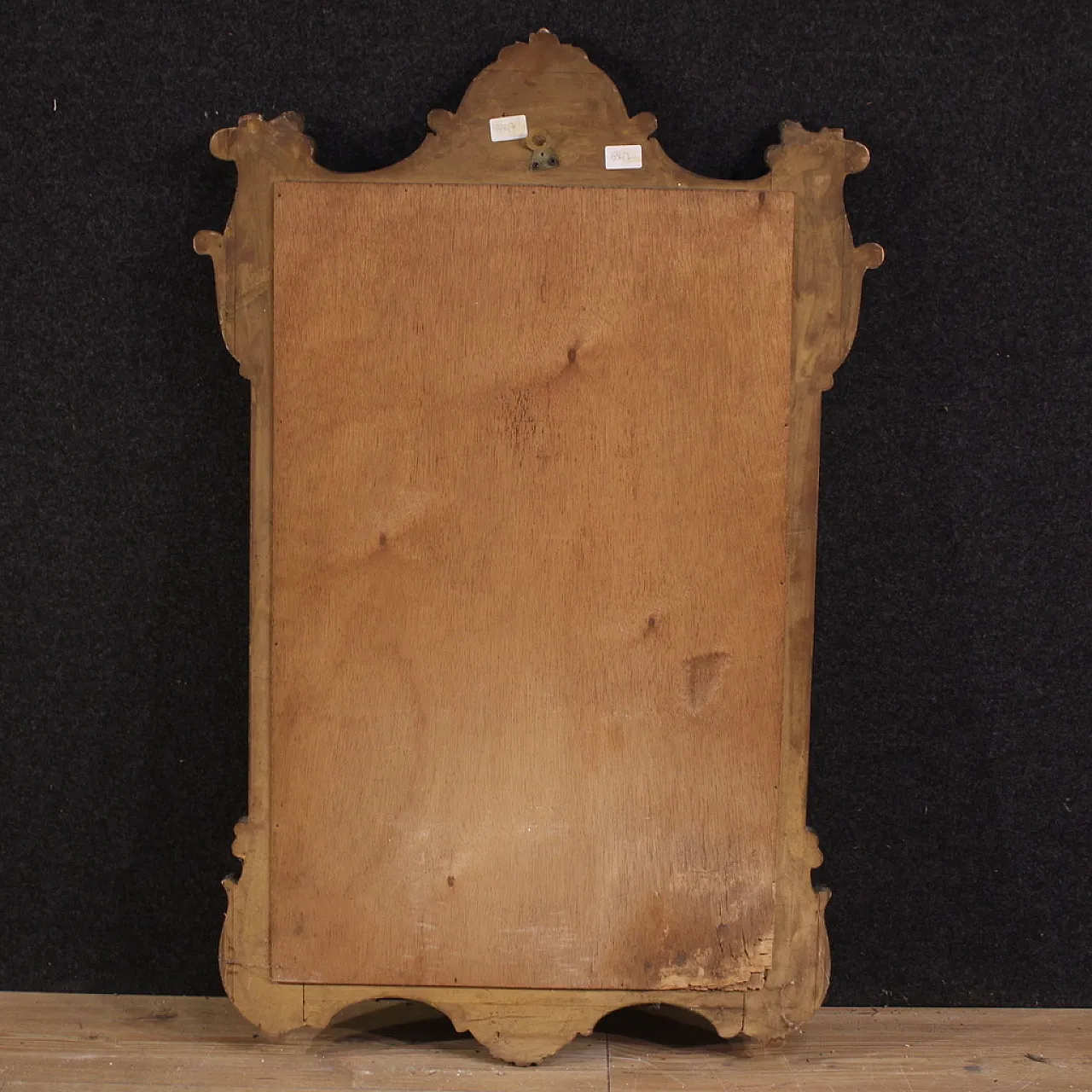 Specchiera italiana dipinta e dorata, '900 10