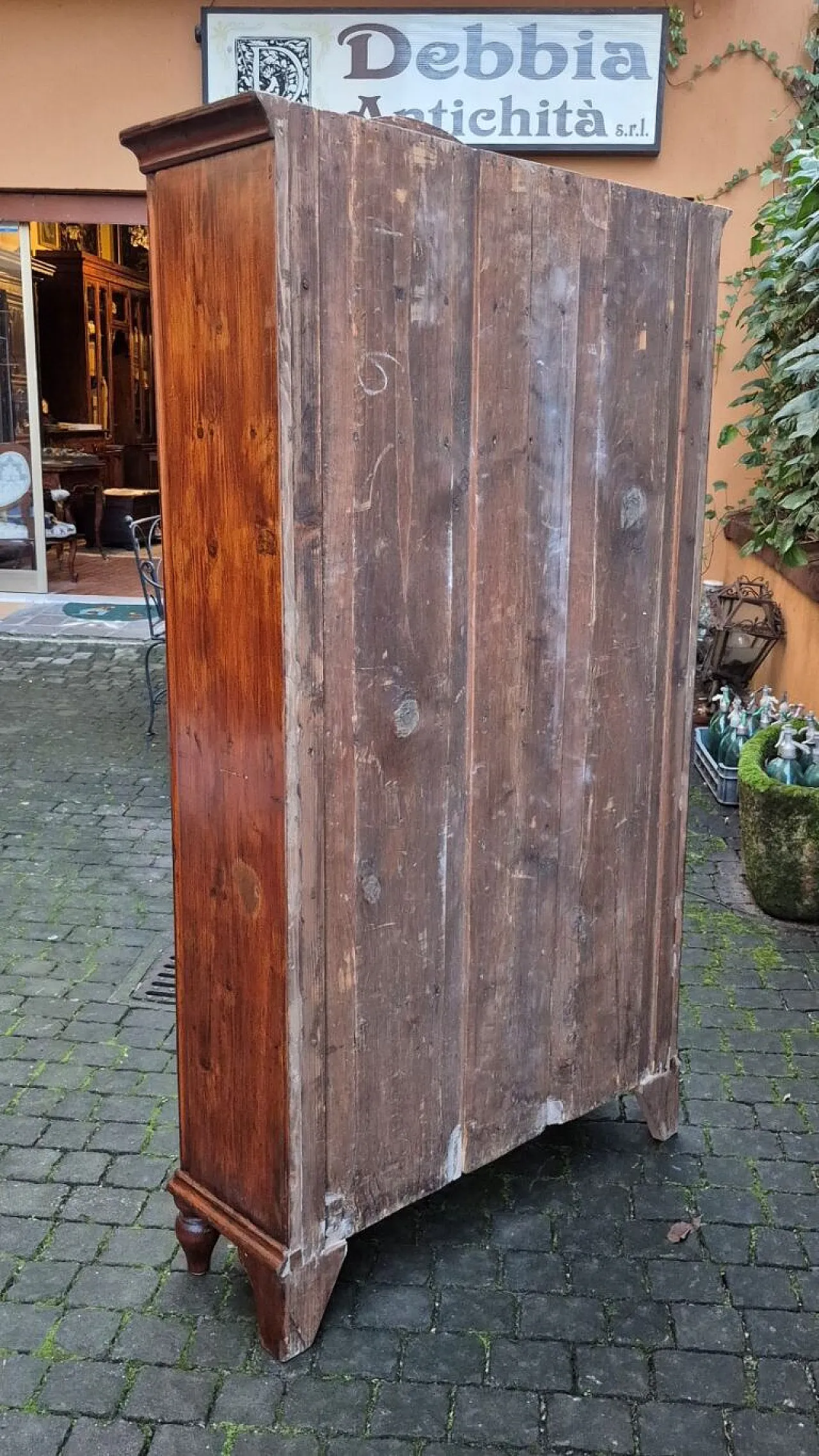 Four-door wooden pantry display case, 19th century 6