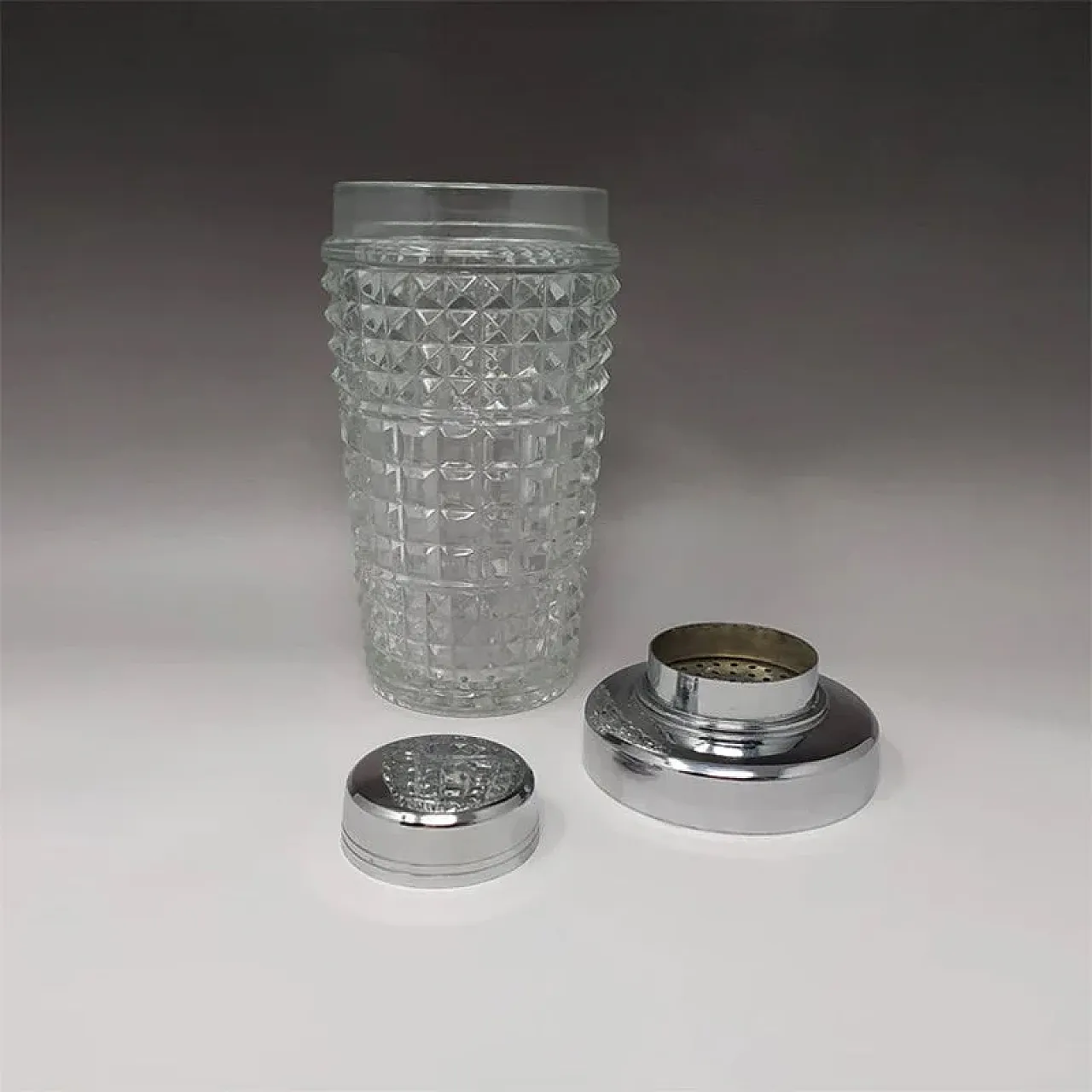 Cut crystal cocktail shaker, 1960s 3