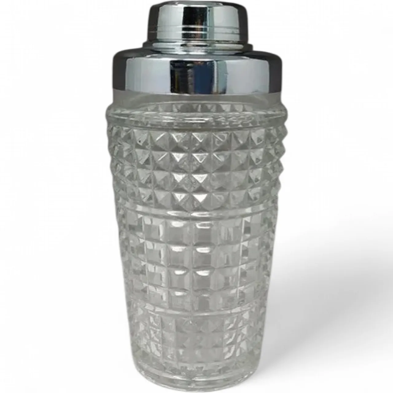 Cut crystal cocktail shaker, 1960s 6