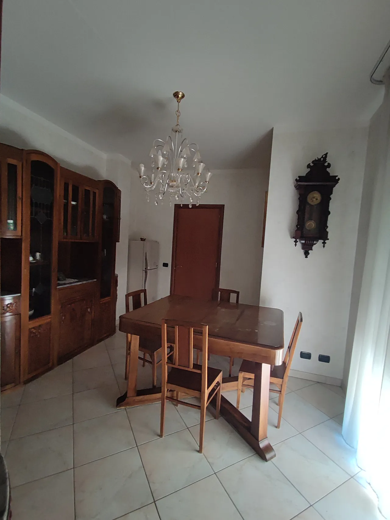 Solid walnut cabinet with marble, early 20th century 14