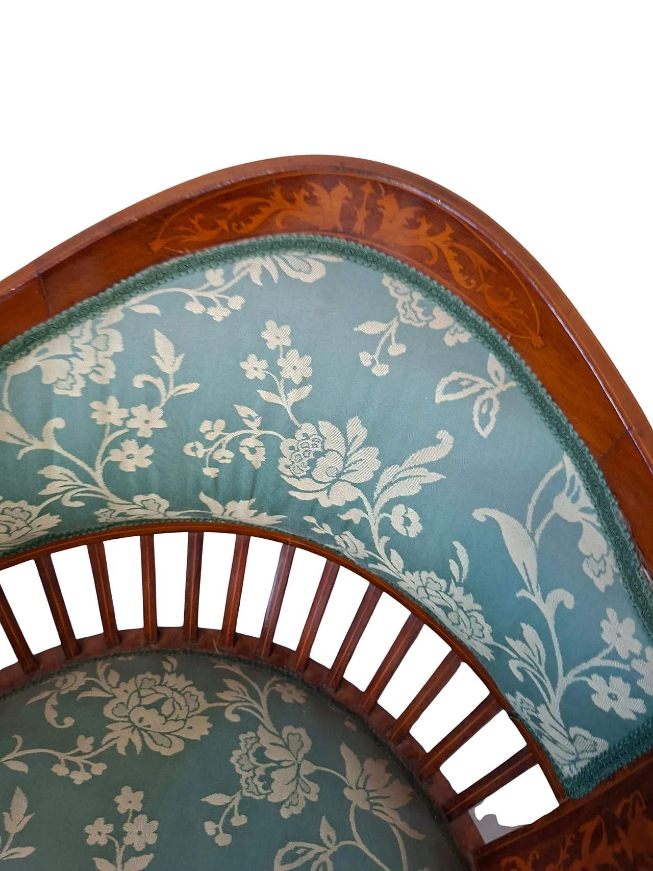 Inlaid cherry chamber chair, 20th century 10