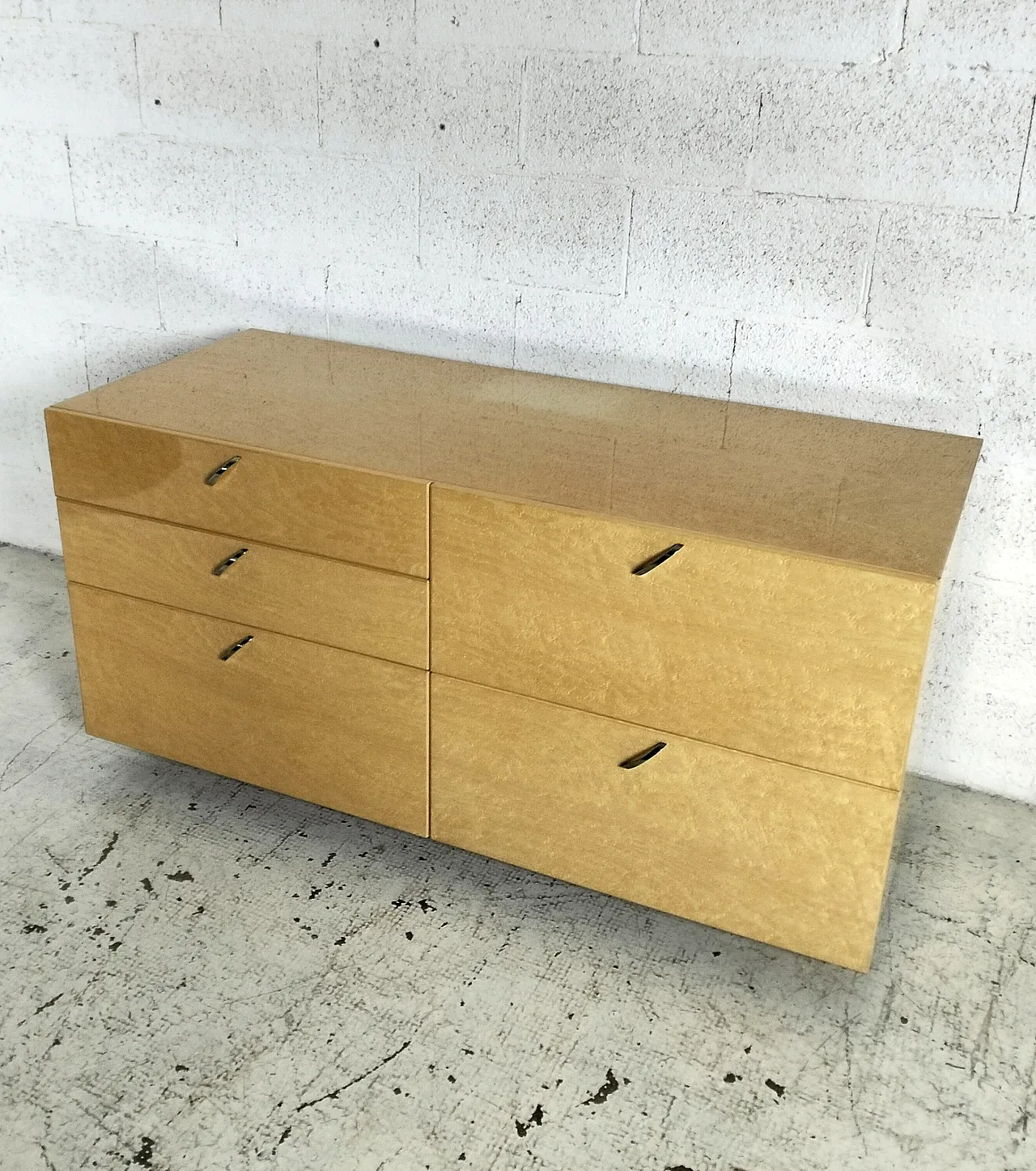 Italian chest of drawers by Giovanni Offredi for Saporiti 1980s 6