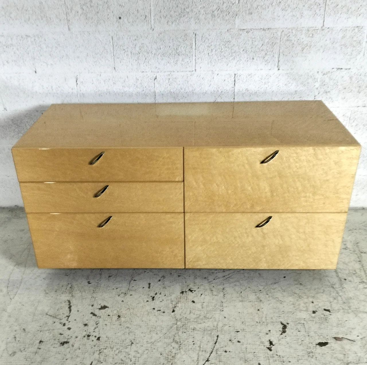 Italian chest of drawers by Giovanni Offredi for Saporiti 1980s 12