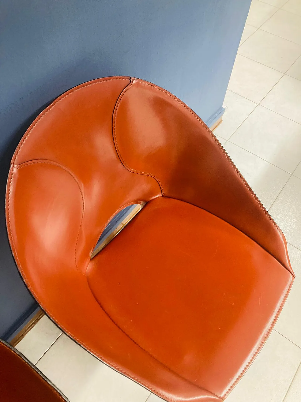 Pair of Lira chairs, by Mario Bellini for Cassina, 80s 4