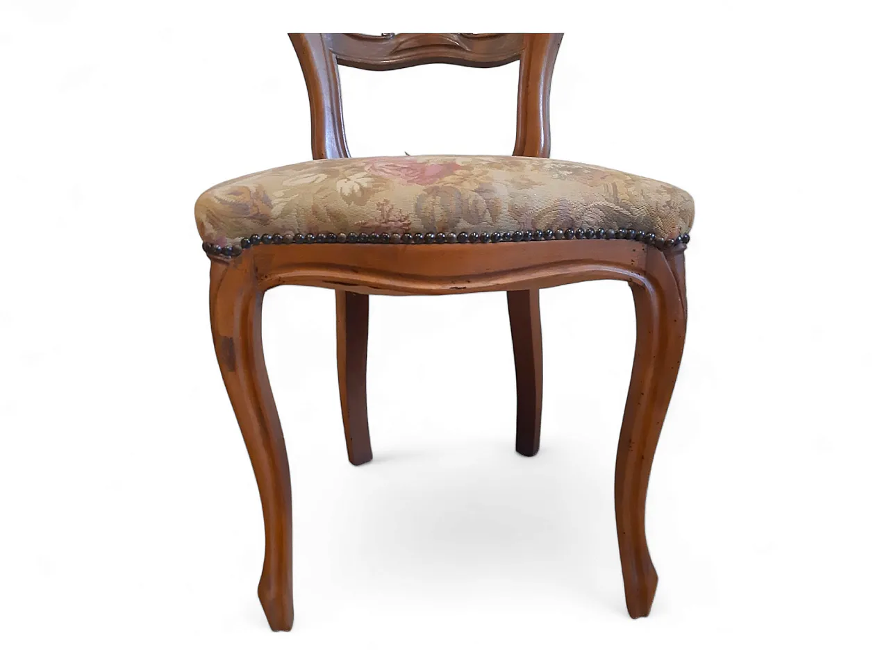 Coppia di sedie Luigi Filippo in noce, anni '20 3