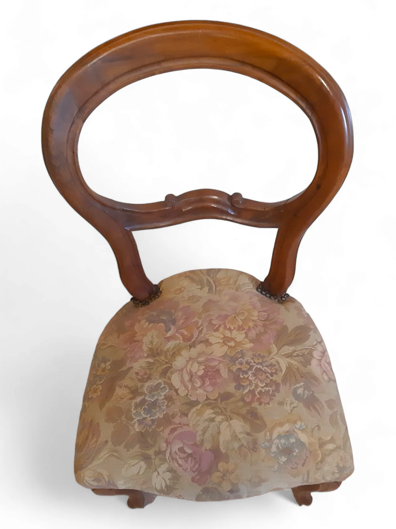 Coppia di sedie Luigi Filippo in noce, anni '20 5