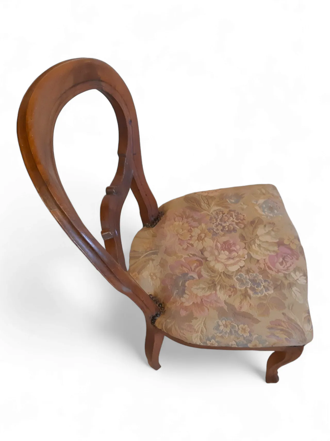 Coppia di sedie Luigi Filippo in noce, anni '20 6