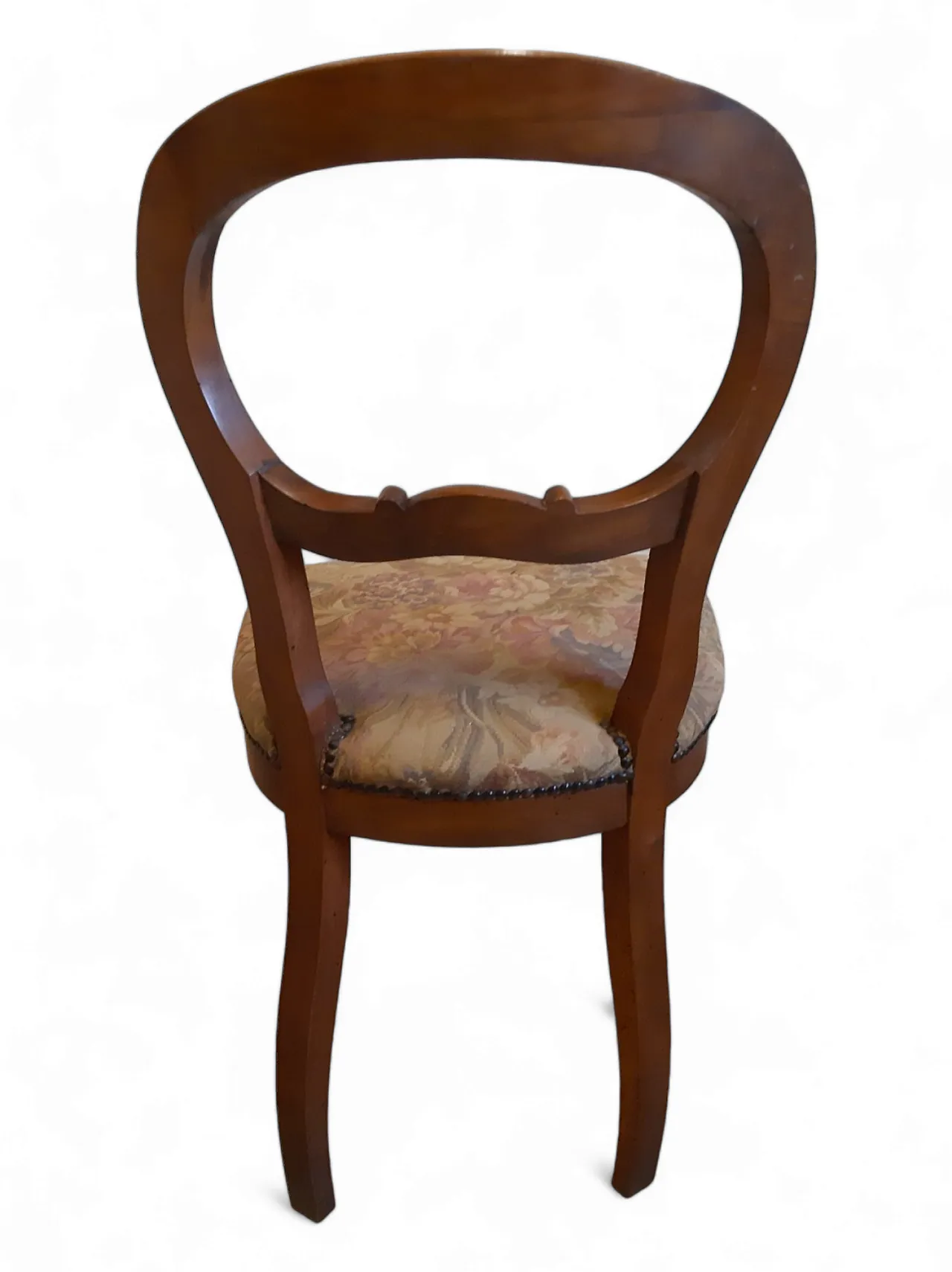 Coppia di sedie Luigi Filippo in noce, anni '20 8