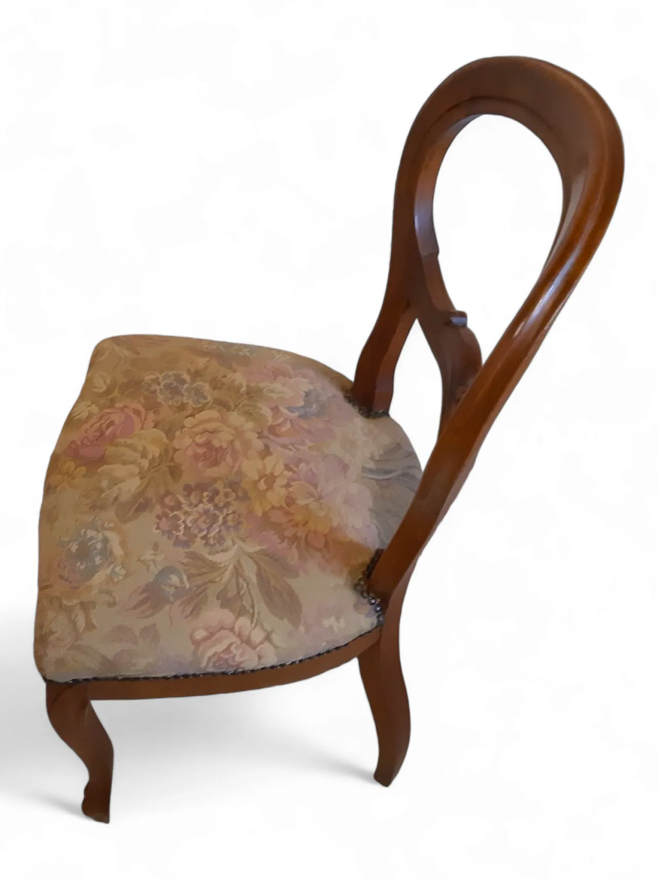 Coppia di sedie Luigi Filippo in noce, anni '20 9